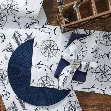 Captain's Quarters Placemat - Natural Set of 4 Park Designs - The Fox Decor